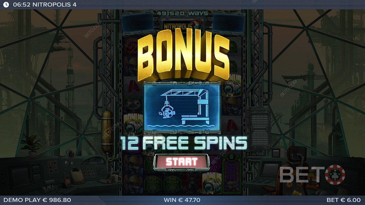 Vinn 50 000 gånger din insats i spelautomaten Nitropolis 4!