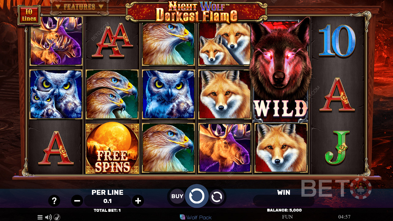 Night Wolf Darkest Flame Spela Gratis
