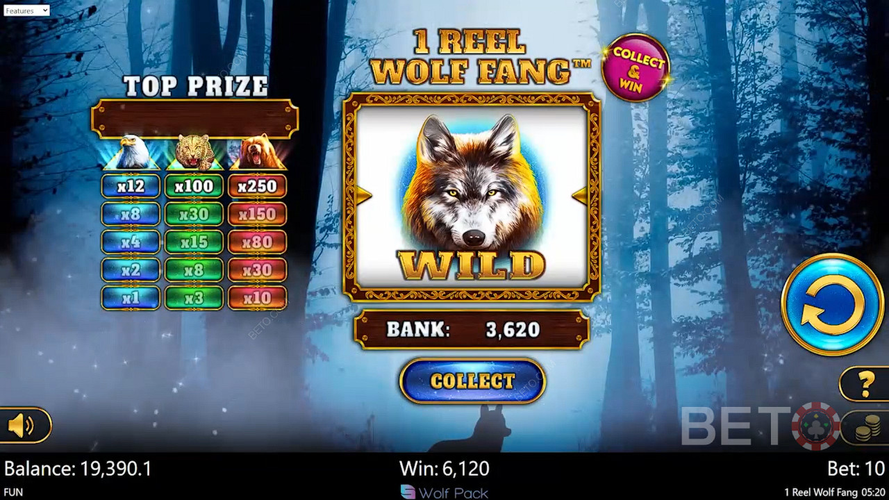 1 Reel Wolf Fang Spela Gratis