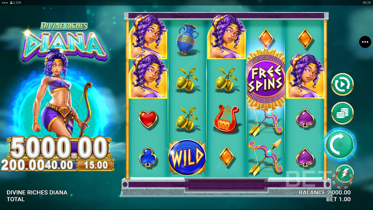 Divine Riches Diana Spela Gratis
