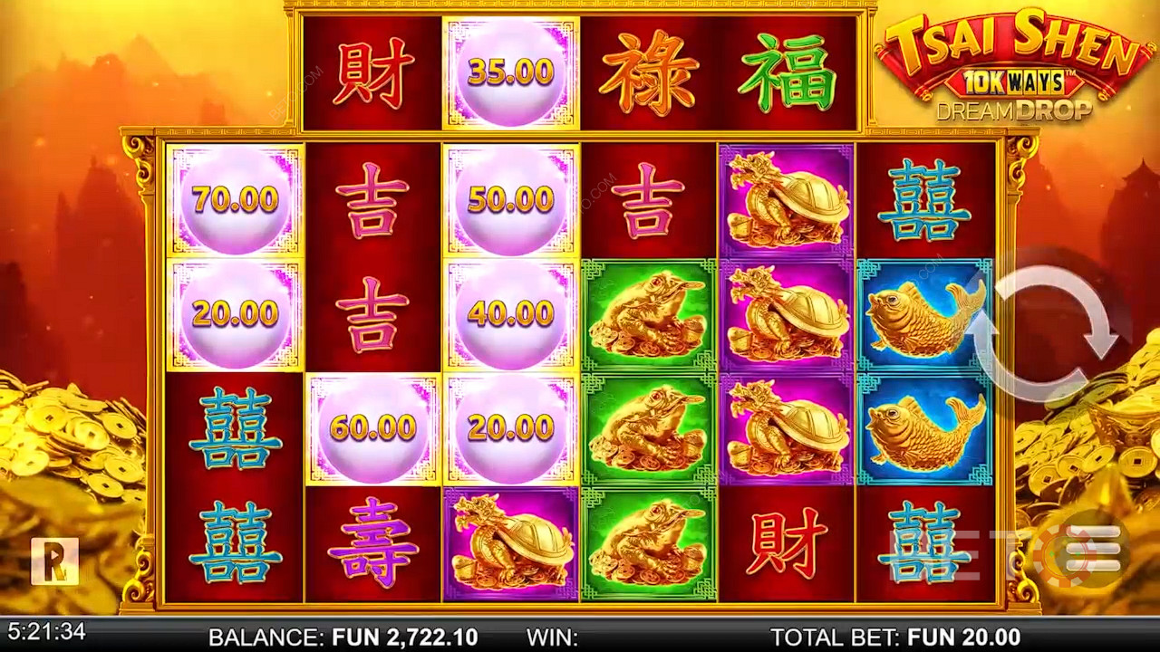 Tsai Shen 10K Ways Dream Drop Spela Gratis