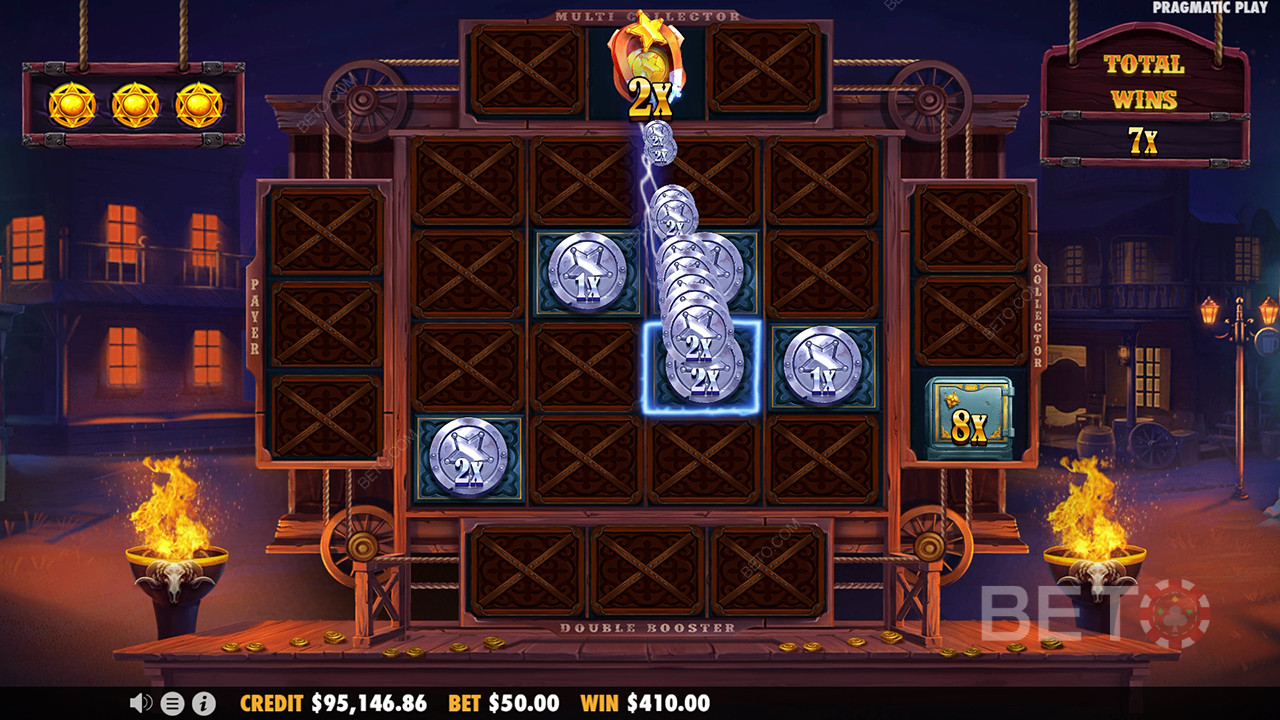 Bonusfunktioner förklarade i Cowboy Coins av Pragmatic Play