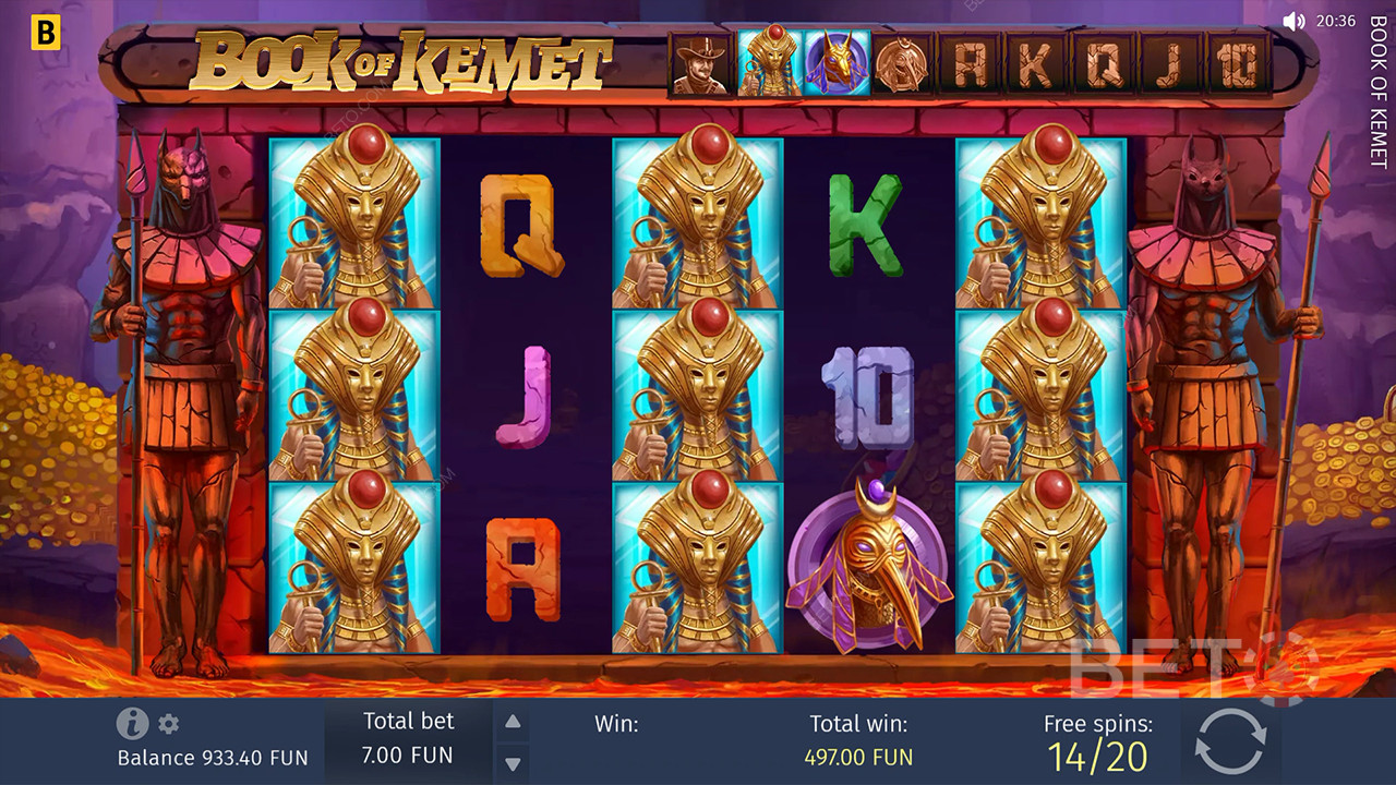 Book of Kemet Review av BETO Slots