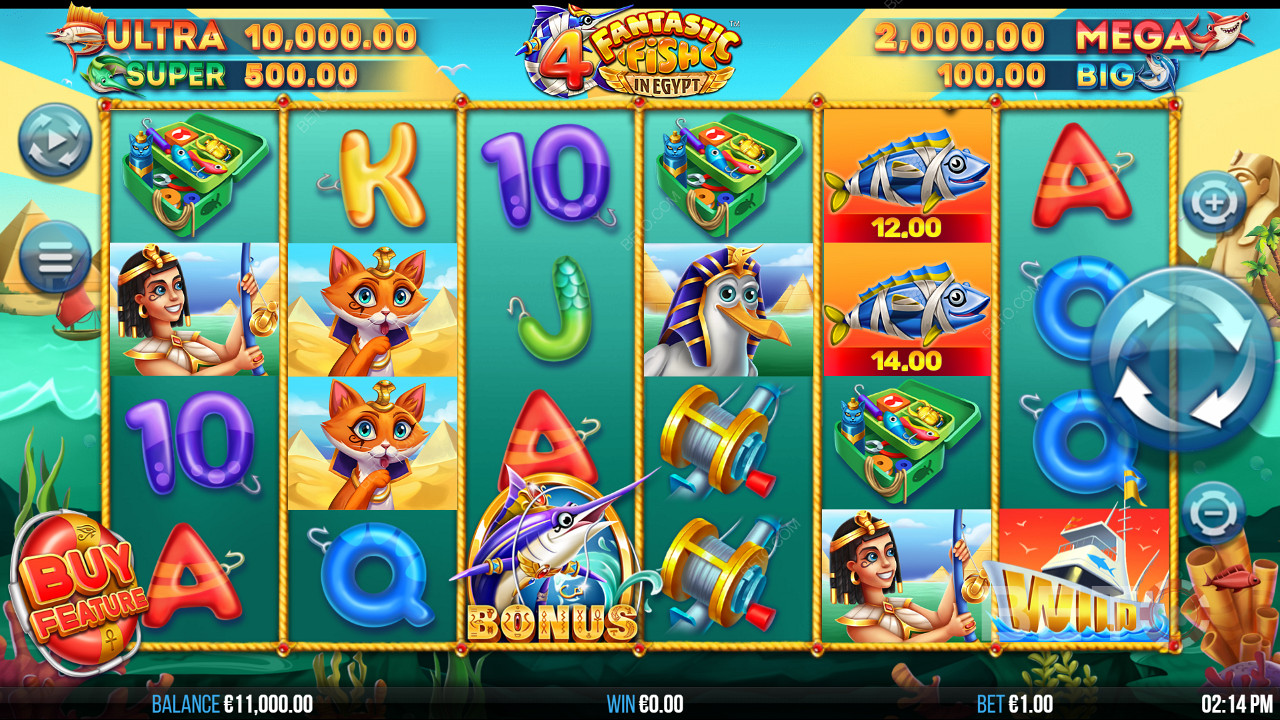 4 Fantastic Fish in Egypt Spela Gratis