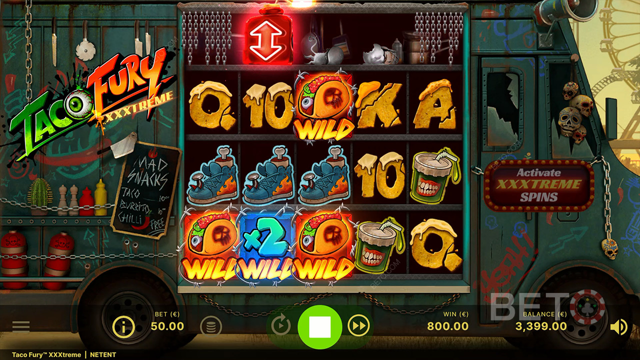 Taco Fury XXXtreme recension av BETO Slots