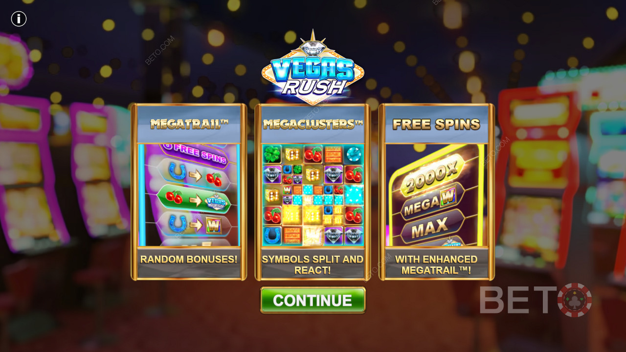 Vegas Rush online slot är en av de bästa spelautomaterna när det gäller funktioner
