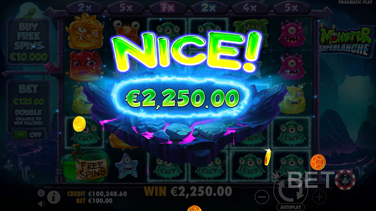 Bonusfunktioner förklaras i Monster Superlanche av Pragmatic Play