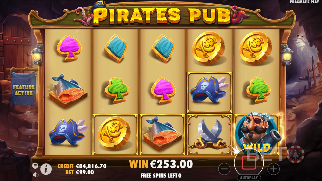 Bonusfunktioner förklaras i Pirates Pub av Pragmatic Play