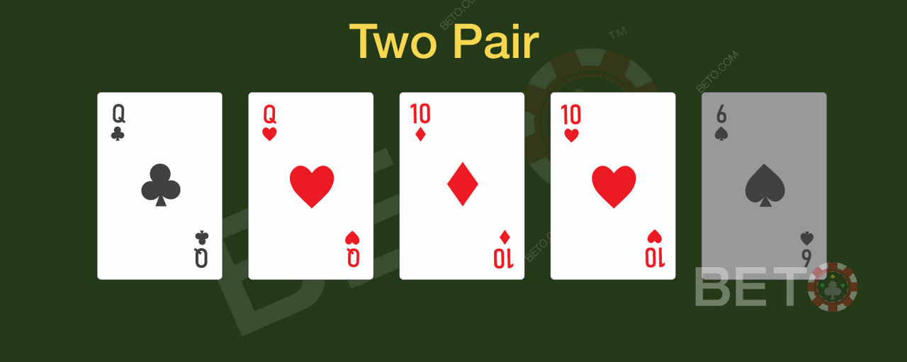 Det kan vara svårt att spela 2 par i poker på rätt sätt.