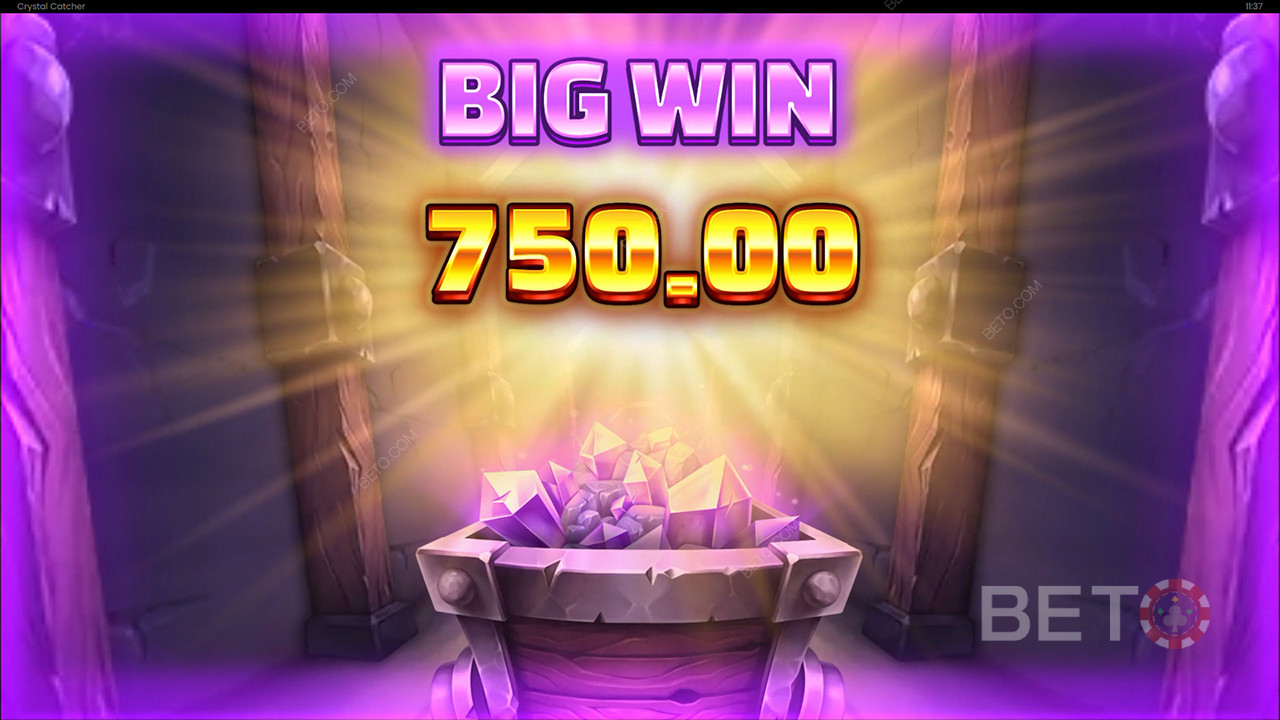 Vinn 5 000 gånger din insats i Crystal Catcher Slot!