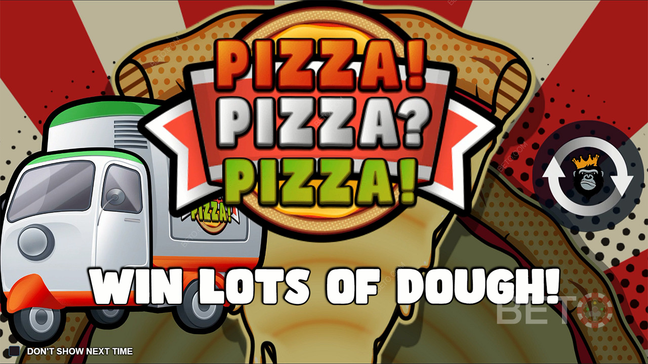 Jakta på en maxvinst på mer än 7 000 gånger insatsen i Pizza! Pizza? Pizza!