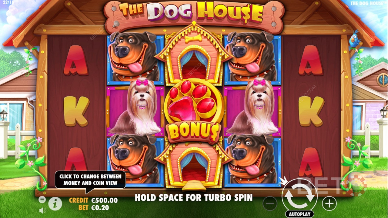 Särskild bonus i The Dog House spelautomater