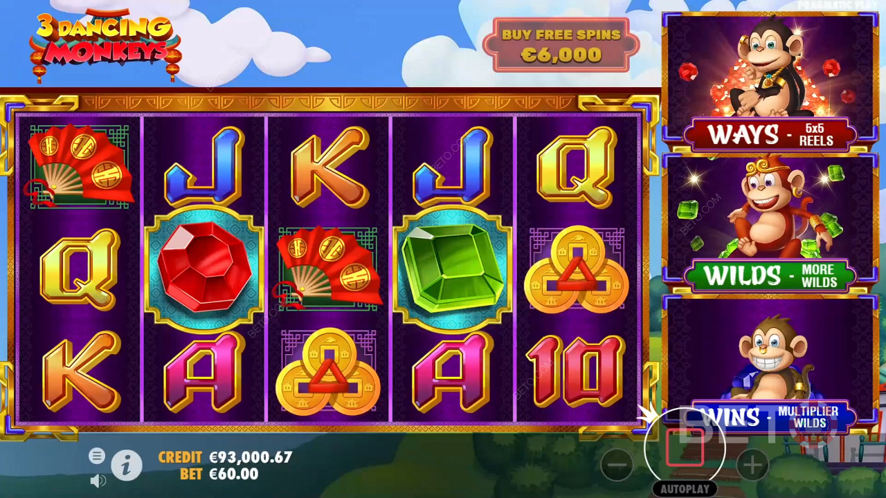3 Dancing Monkeys Review av BETO Slots