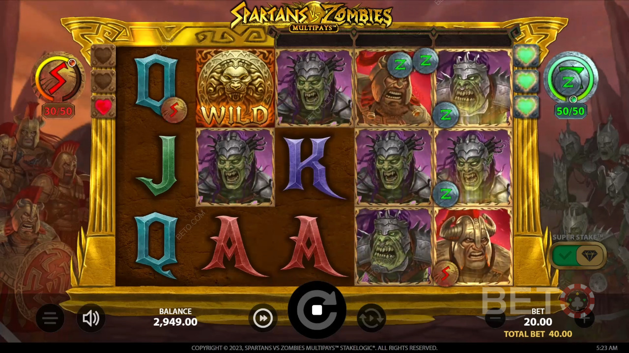 Spartans vs Zombies Review av BETO Slots