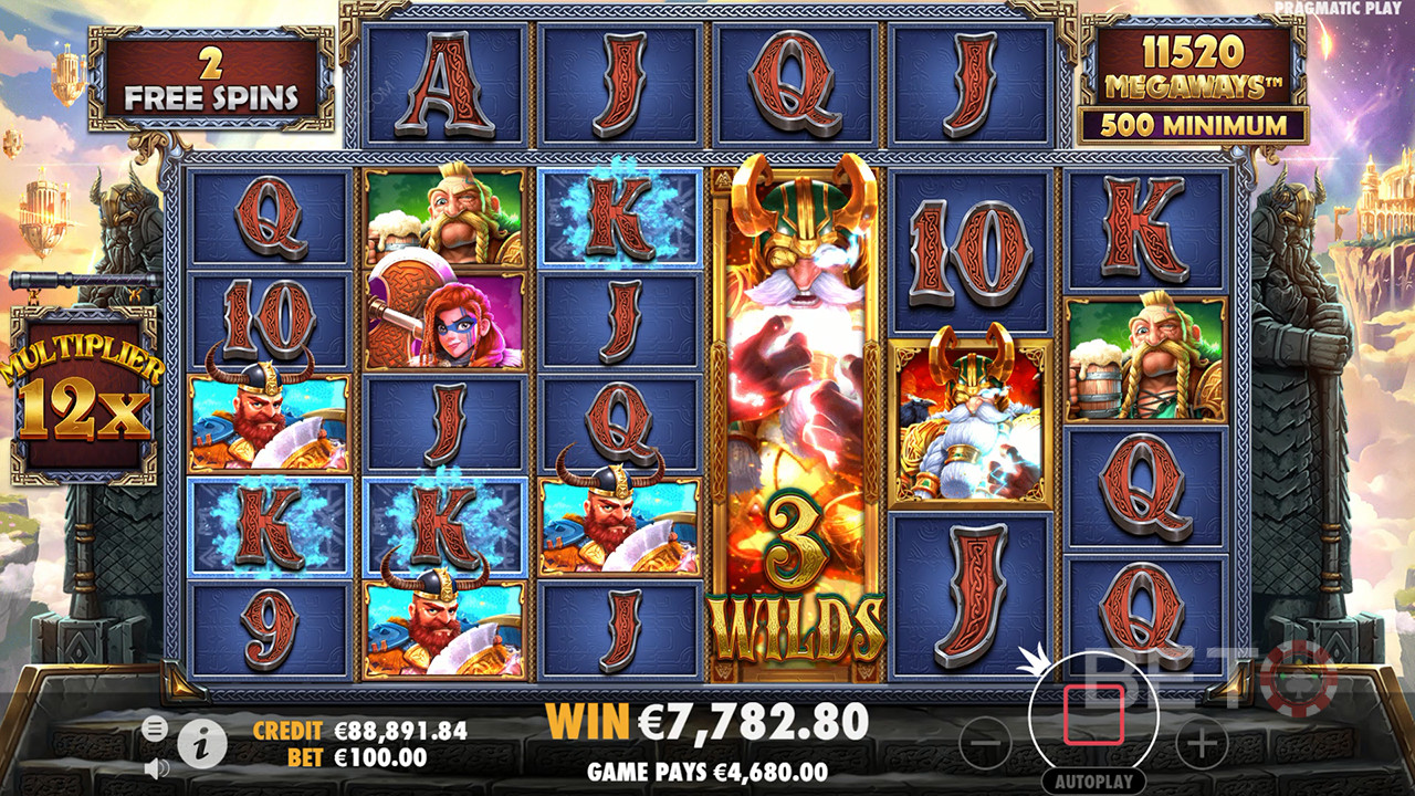 Vinn 15 000 gånger din insats i Fury of Odin Megaways Online Slot!