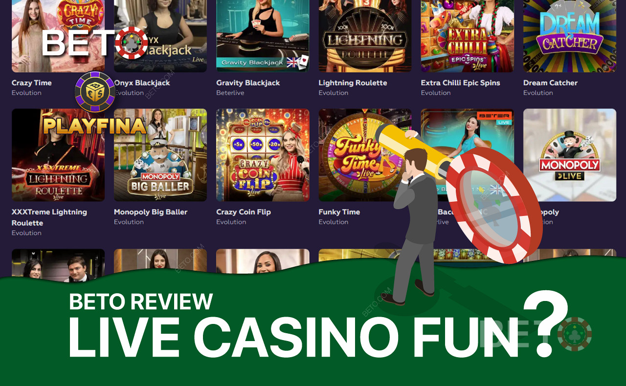Playfina Live Casino erbjuder ett brett urval av populära dealerspel.