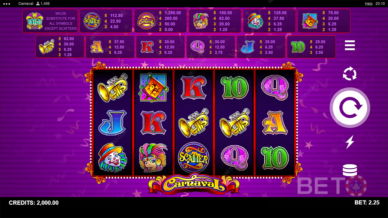 Carnaval Review av BETO Slots