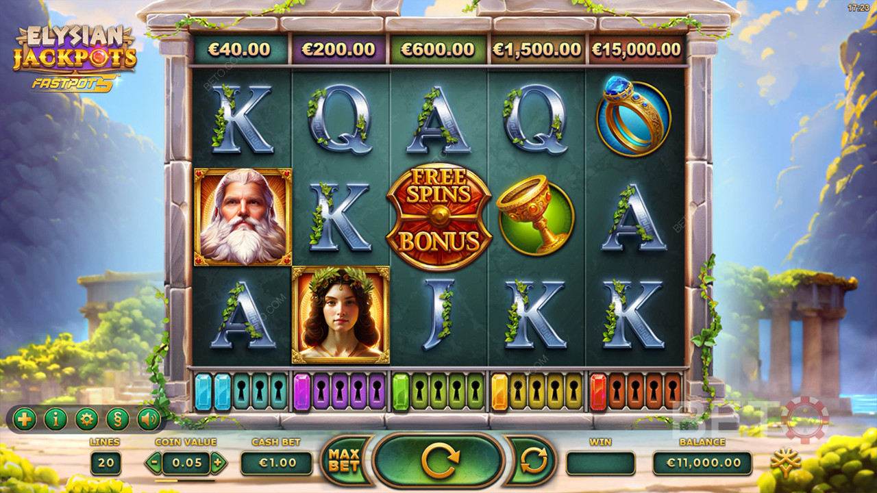 Elysian Jackpots Review av BETO Slots