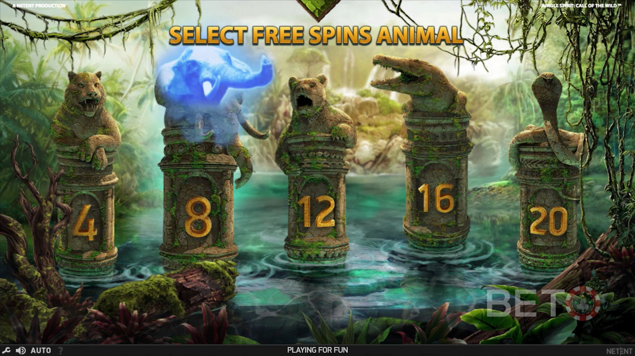 Välja Free Spins Animal i Jungle Spirit: Call of the Wild