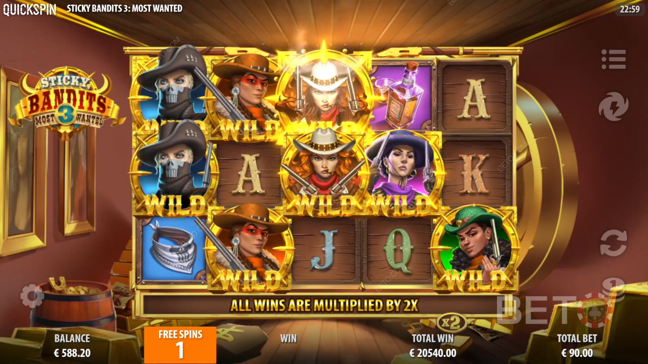 Sticky Bandits 3 Most Wanted Review av BETO Slots