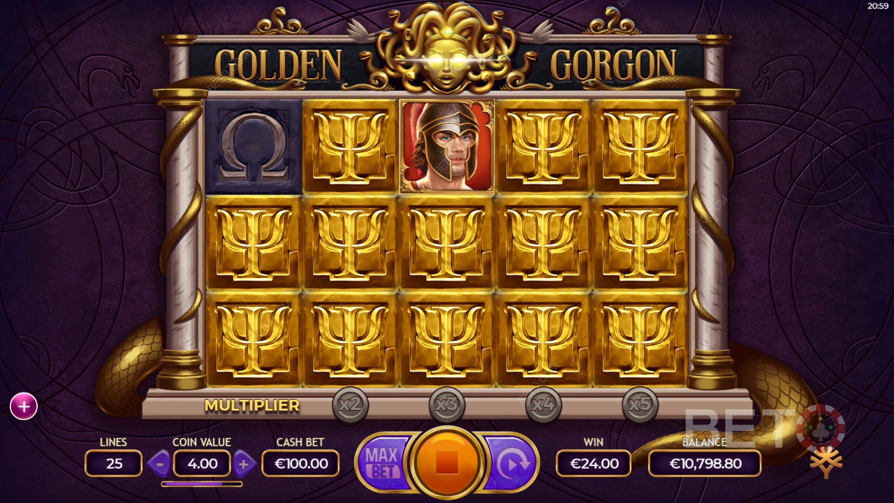 Golden Gorgon Review av BETO Slots