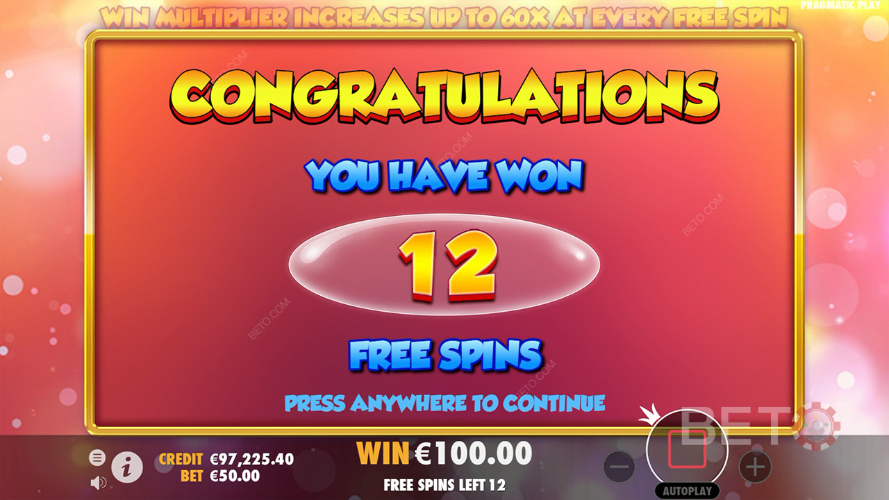 Vinn 60 000 gånger din insats i Extra Juicy Slot Machine!