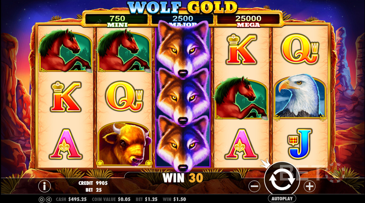 Wolf Gold är en spektakulär visuell slot-upplevelse