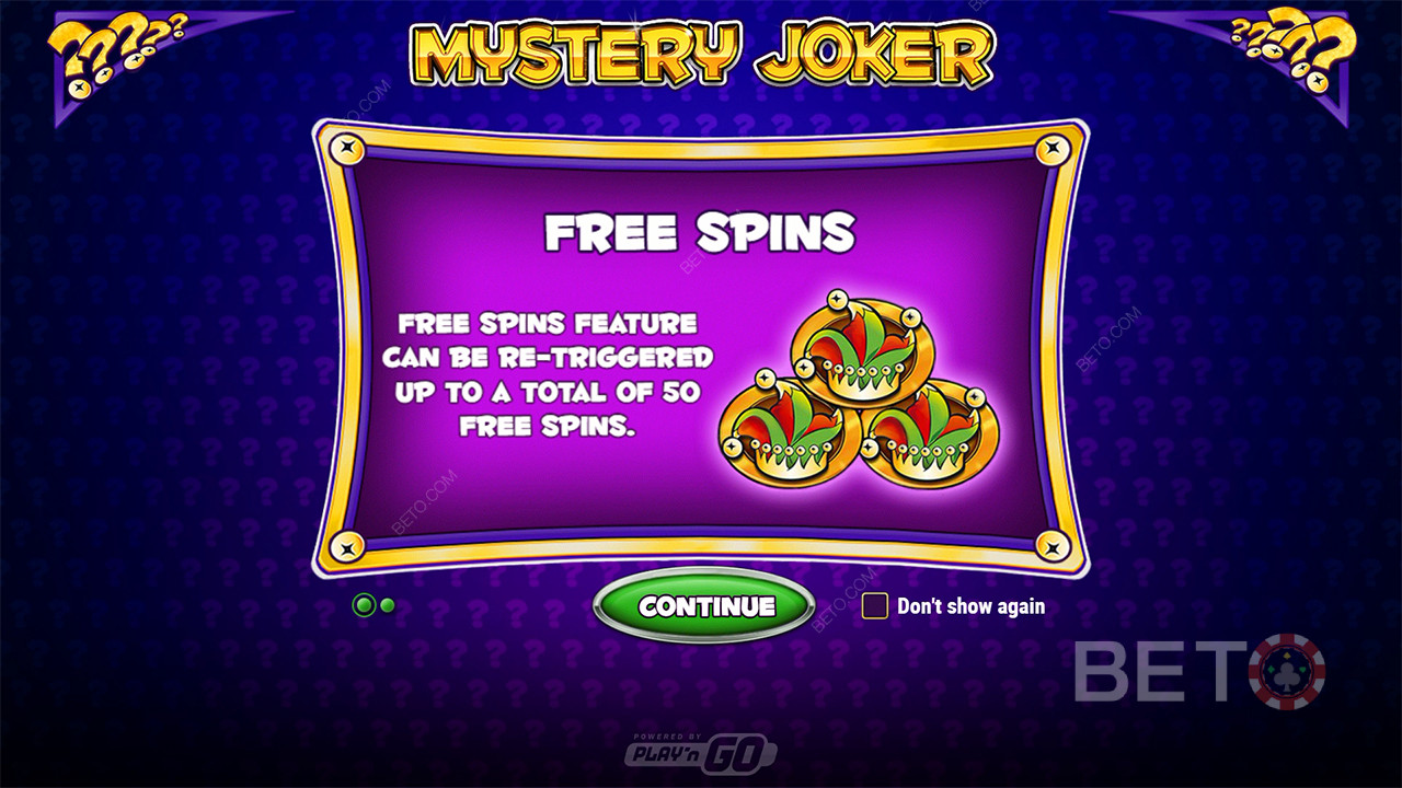 Bonusfunktioner förklaras i Mystery Joker av Play