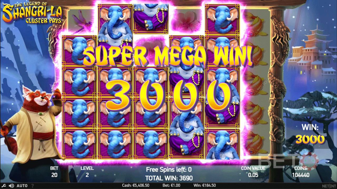 Att vinna en Super Mega Win är mycket spännande