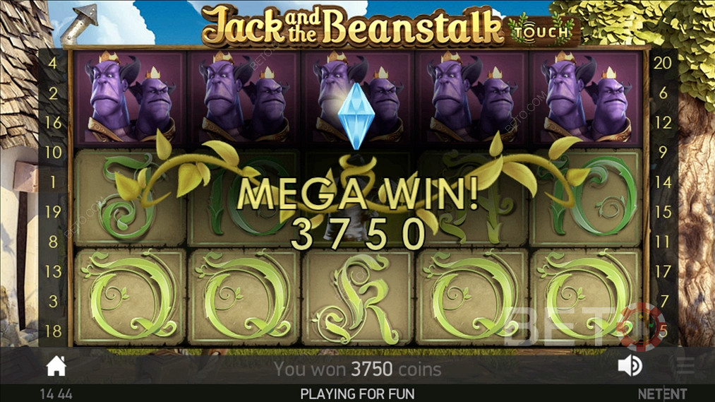 En lukrativ Mega Win i Jack and the Beanstalk