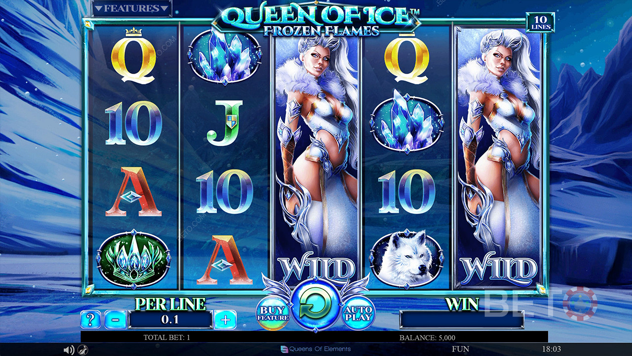 Queen of Ice Frozen Flames  Spela Gratis