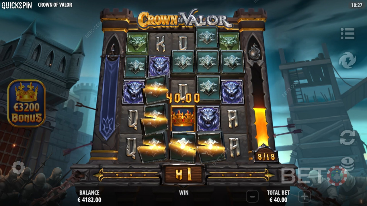 Crown of Valor: En spelautomat Ska du snurra den?