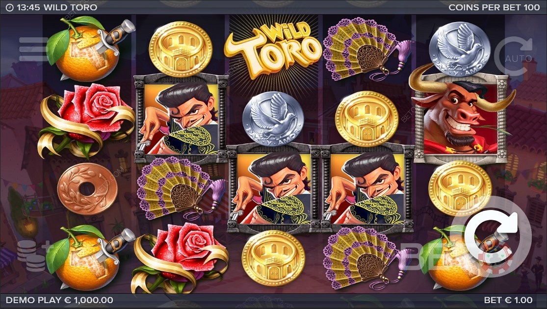 Attraktiva symboler i Wild Toro Online Slot