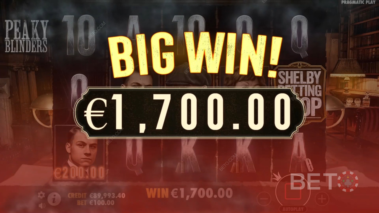 Vinn 2 022 gånger din insats i videosloten Peaky Blinders!