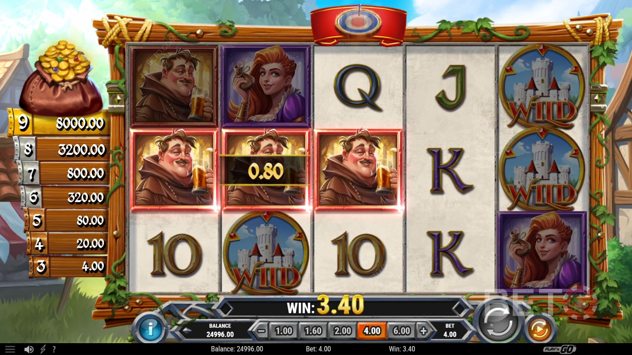 Vinn 6 500 gånger din insats i Sherwood Gold Slot!