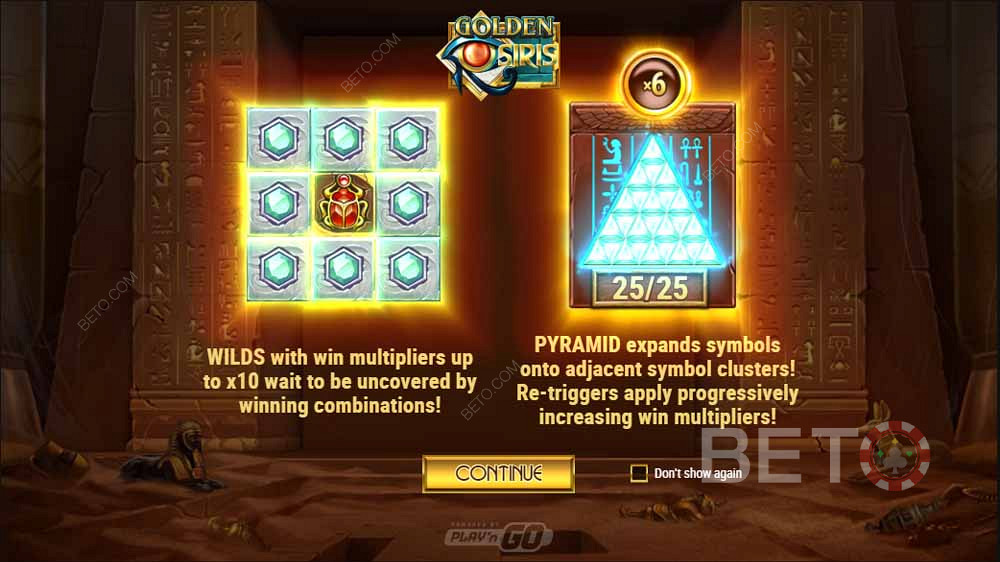 Pyramidladdare Specialfunktion i Golden Osiris