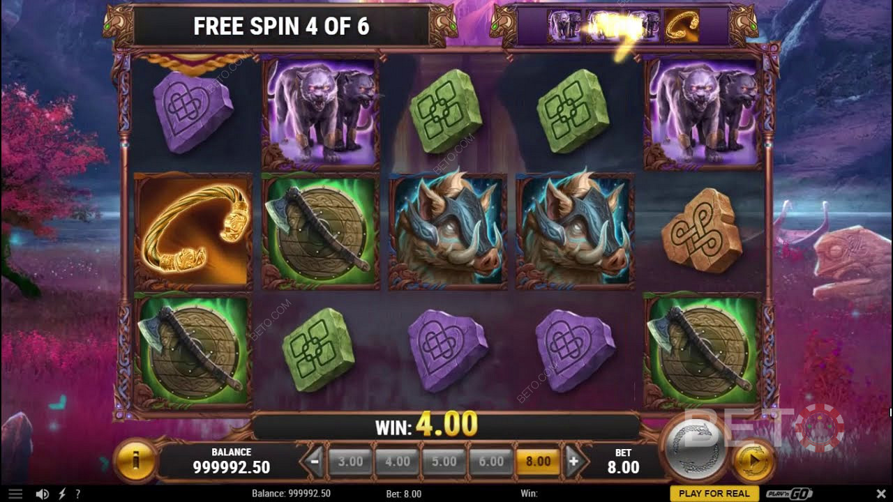 Freespins i Faces of Freya Online Slot
