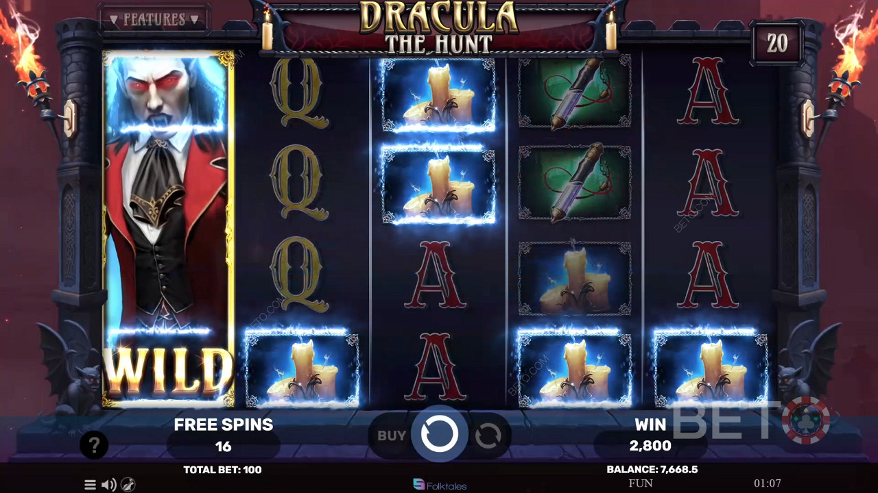 Bonusfunktioner förklaras i Jakten på Dracula av Spinomenal