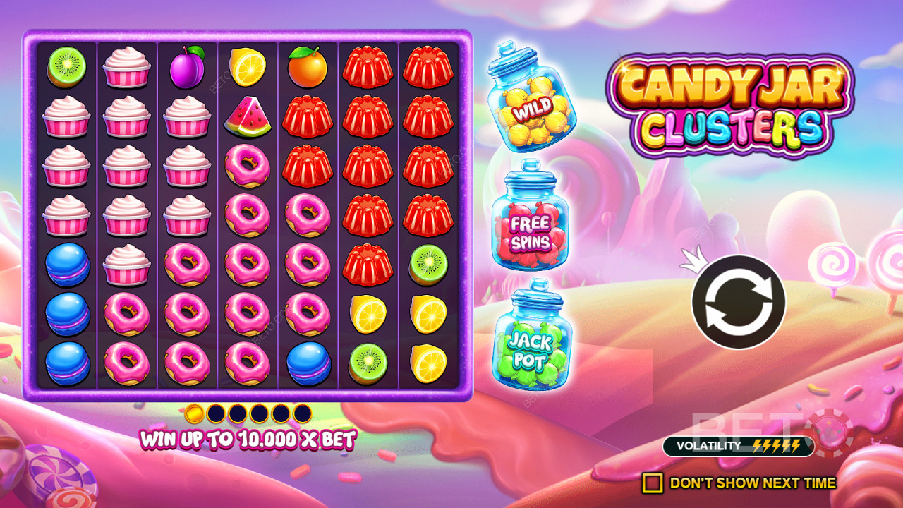Candy Jar Clusters: En spelautomat värd att snurra på?