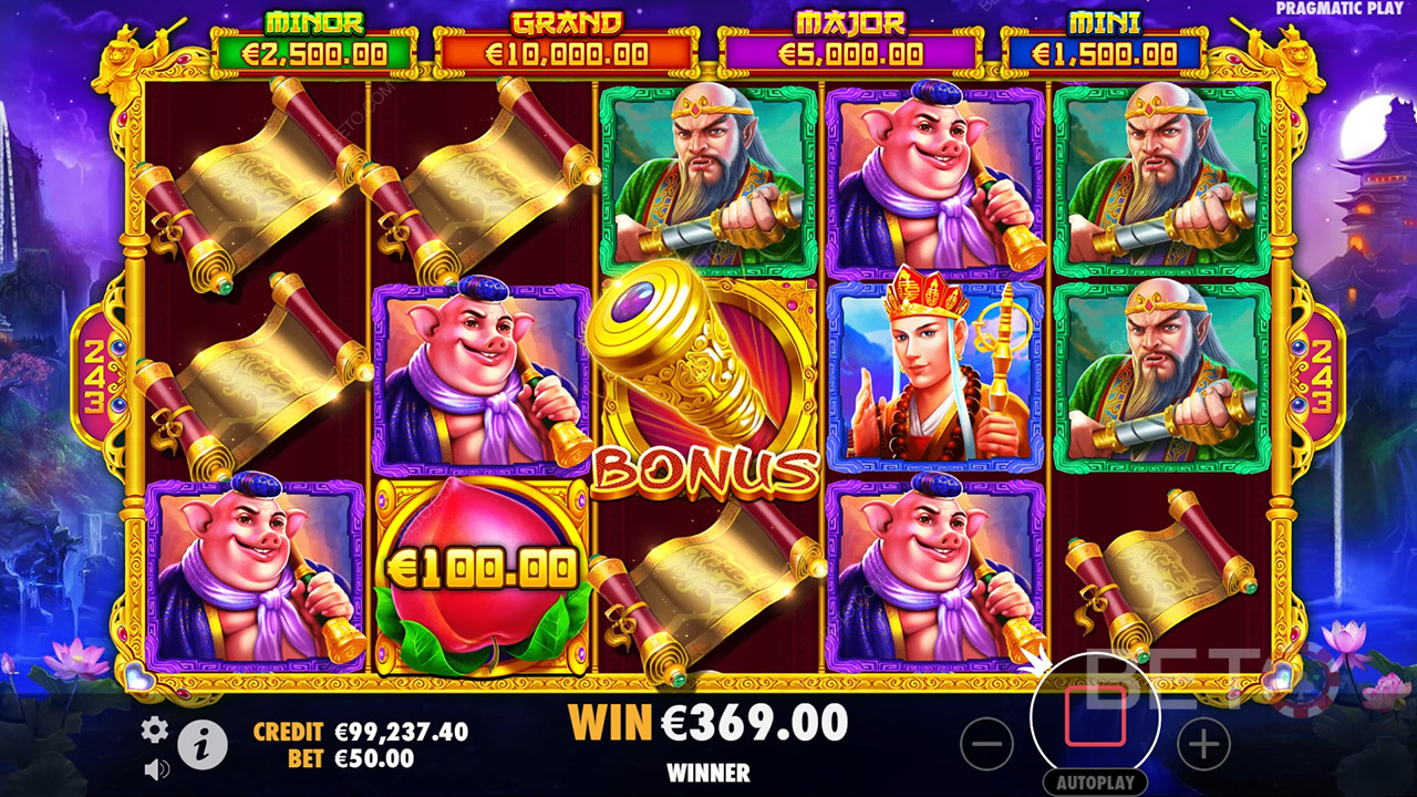 Vinn 6 080 gånger din insats i spelautomaten Monkey Warrior!