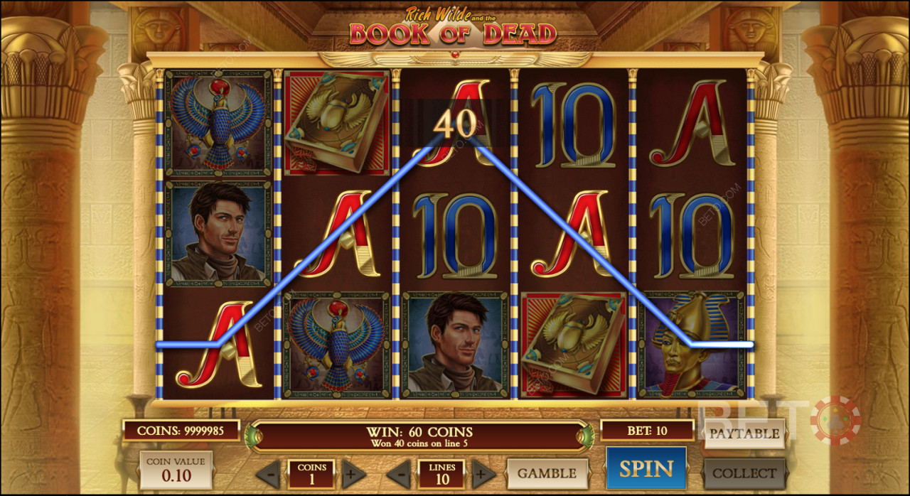 Book of Dead är på listan över de mest populära online-slots i hela världen