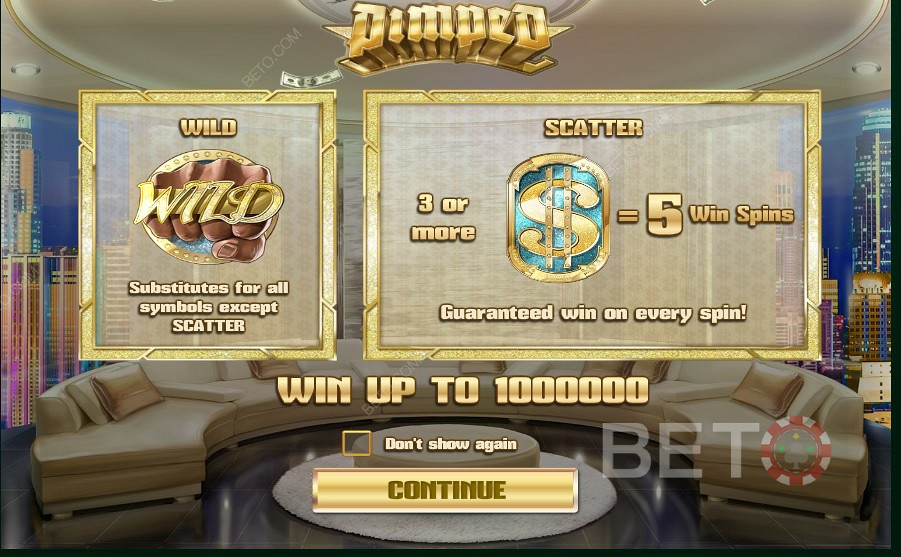 2 Scatters i Pimped Online Slot