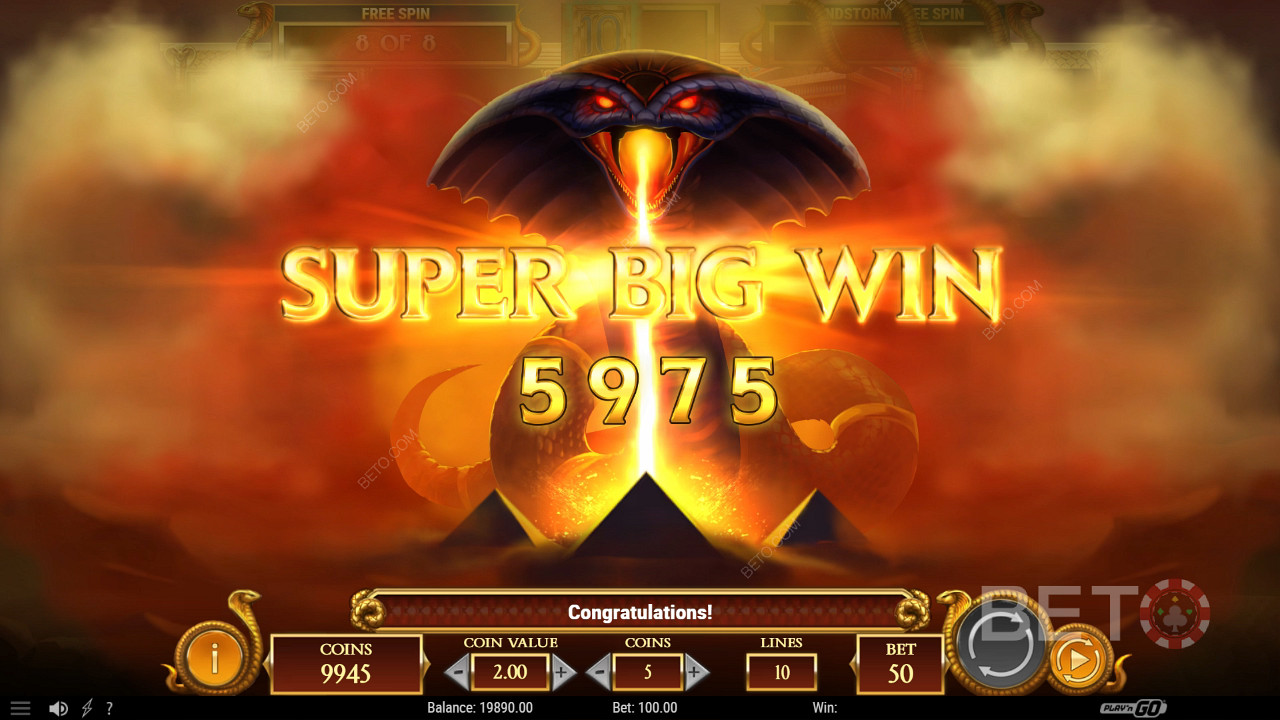 Vinn 10 000 gånger din insats i Scales of Dead-spelautomaten online!