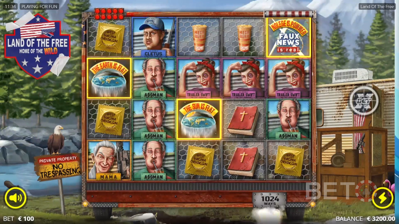 Land of the Free Review av BETO Slots