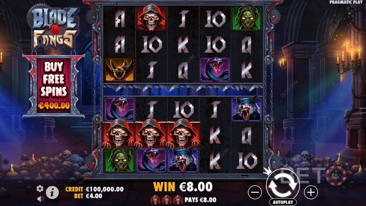 Bonusfunktioner förklarade i Blade & Fangs av Pragmatic Play