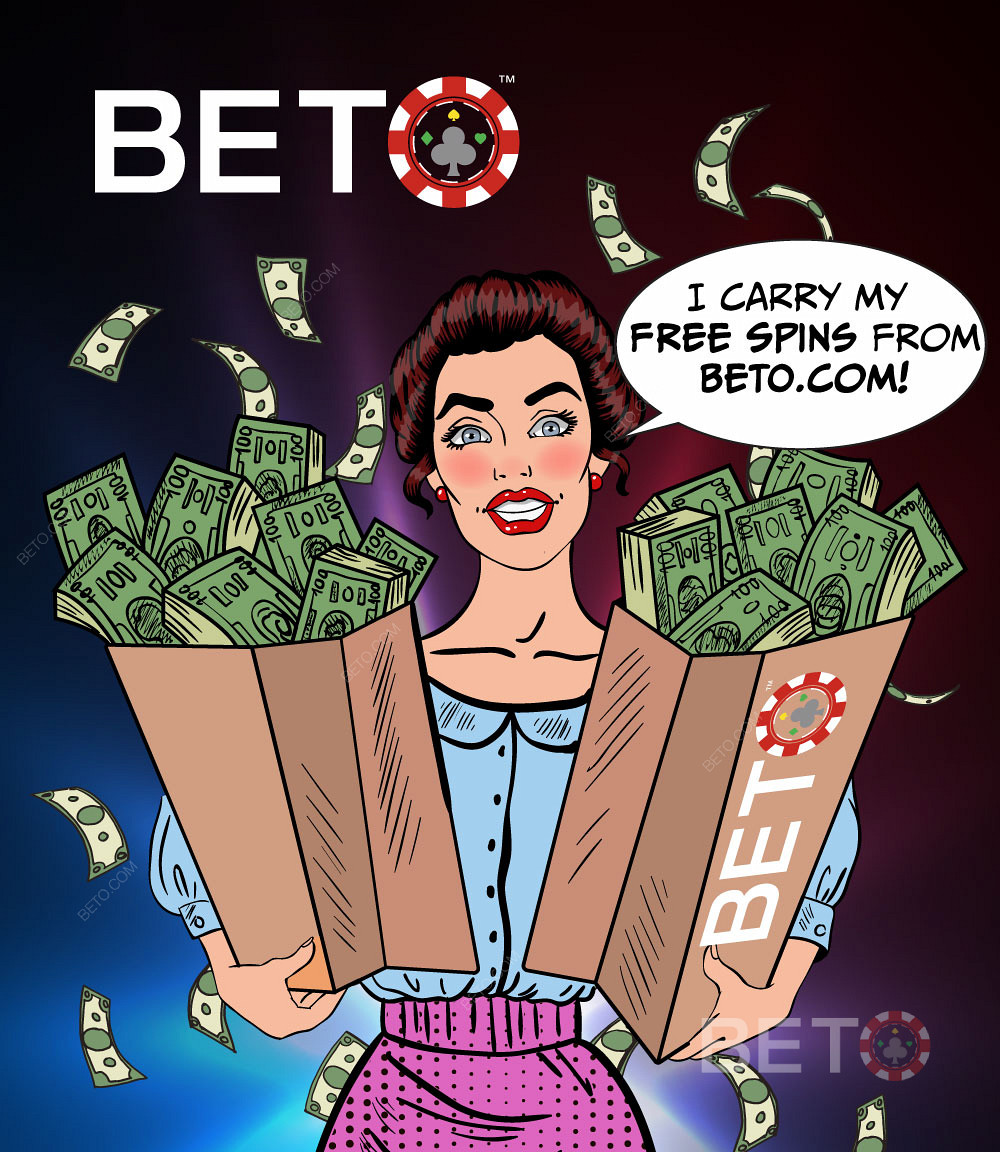 Få dina freespins och cash spins från BETO.com