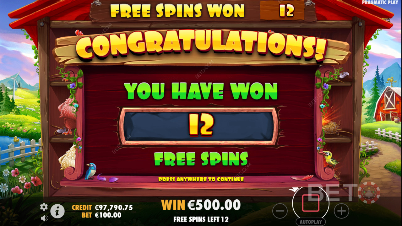 Vinn 6 750 gånger din insats i The Tweety House Slot Online!