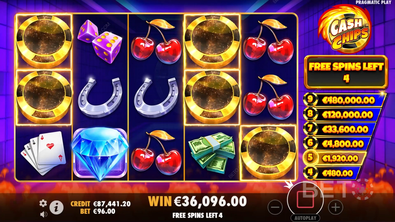Kontanta chips: En spelautomat online Ska du snurra den?