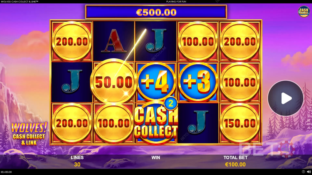 Bonusfunktioner förklarade i Wolves! Cash Collect & Link av Playtech Origins