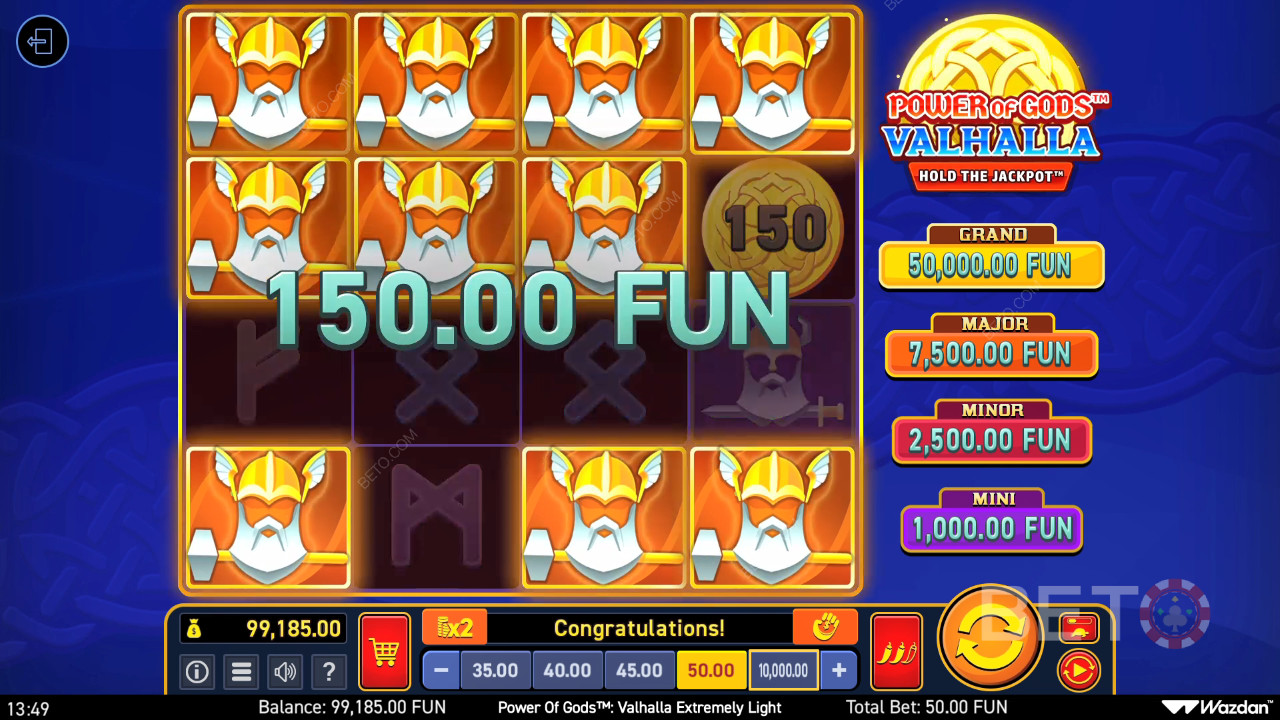Power of Gods: Valhalla Extremely Light Review av BETO Slots